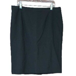 Women's Mini Skirt Black Karen Kane Size 6 Back Zipper Silk Lace Slip Attached